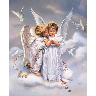 Norimpex - Puzzle Diamant painting: Angels 30x40cm - 1 - 39 piese