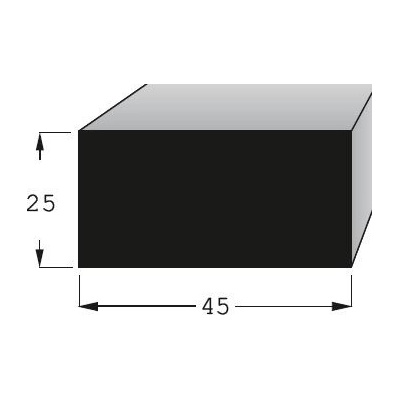 Hranolek 45x25mm, délka 200cm