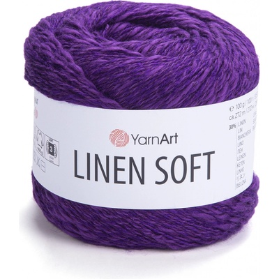 YarnArt Příze Linen soft 7324 fialová