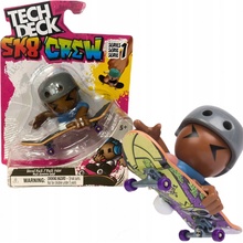 Tech Deck SK8 Crew fingerboard s figúrkou žlutá čepice