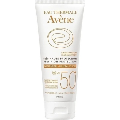 Avène Слънцезащитно минерално мляко за тяло , Avene Lait Mineral SPF50+ 100ml