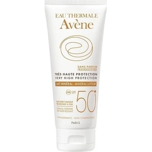 Eau Thermale Avène Слънцезащитно минерално мляко за тяло , Avene Lait Mineral SPF50+ 100ml