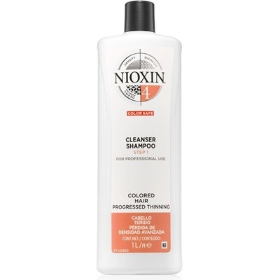 Nioxin System 4 Color Safe Cleanser Shampoo pro farbené a poškodené vlasy 1000 ml
