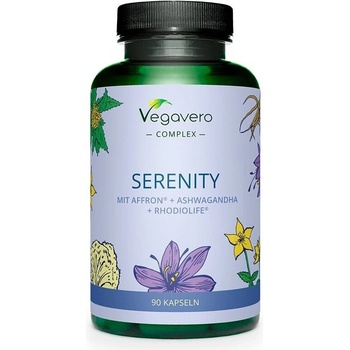 Vegavero Билкова Антистрес Формула с Шафран + Ашваганда и Златен корен 90 капсули | Vegavero (VV-VITA-345)