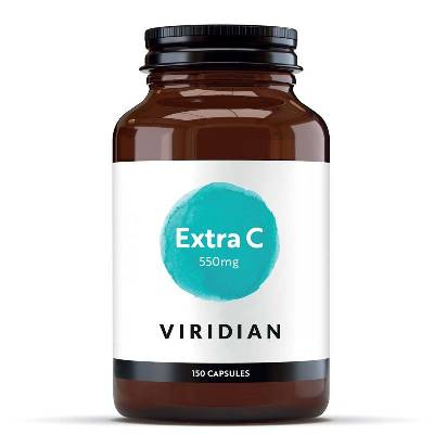 Viridian Nutrition Extra C 550mg 150 kapslí (Vitamín C 550mg) Varianta: Extra C 550mg 150 kapslí (Vitamín C 550mg)