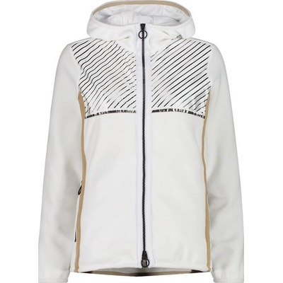 CMP dámská fleecová mikina Fix Hood White 32H0386/A001