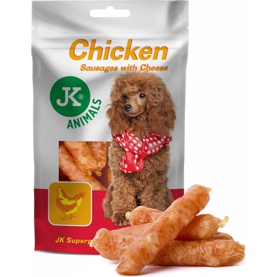 JK ANIMALS Kuracia klobáska so syrom 80 g