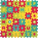 LUDI Puzzle 90x90 cm písmena a čísla 36 ks