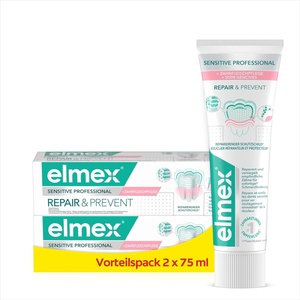 Elmex Sensitive професионална паста за зъби Repair&Prevent 2x75 мл