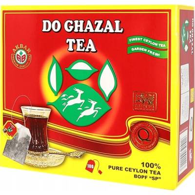 Do Ghazal čierny čaj v nálevových vreckách Pure Ceylon Tea 100 x 2 g