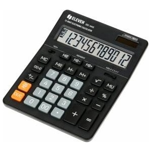 Eleven Eleven Calculator SDC444S, Black, Desktop, 12 Seats, Dual Power Supply Калкулатори