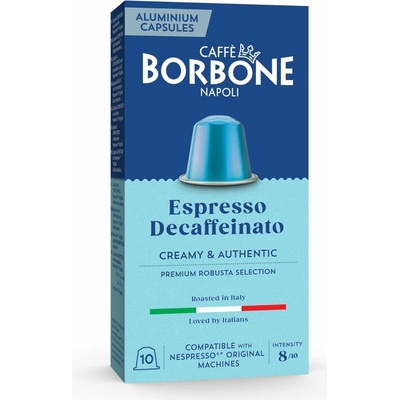 Caffé Borbone Decaffeinato hliníkové kapsle do Nespresso 10 ks