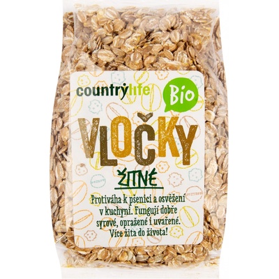 COUNTRY LIFE Vločky žitné BIO 250 g