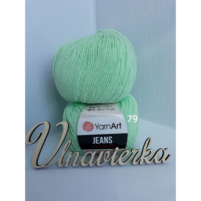 YarnArt Jeans 79 svetlá mentolová