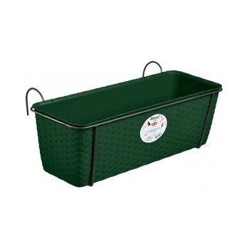 Image 1 of Stefanplast - Сандъче с метален държач Natural 50 см - зелено (75862)