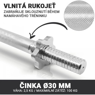 Gorilla Sports jednoruční litinový set + kufřík, 20 kg