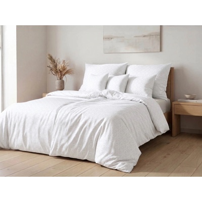 Áčko Mako Damaškové obliečky DIAMOND White 2x70x90 140x200
