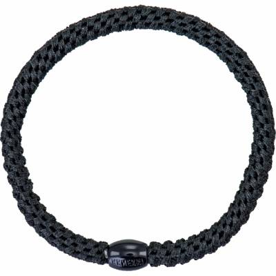 KKNEKKI Gumička do vlasů Kknekki Slim Black, černá barva, textil – Zboží Dáma