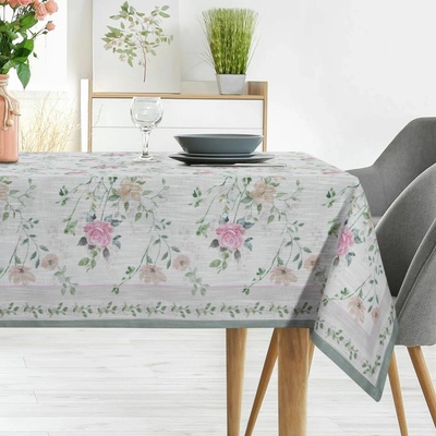 Eurofirany Obrus SUMMER 07 s potlačou ruží ružová Polyester 140x220 cm