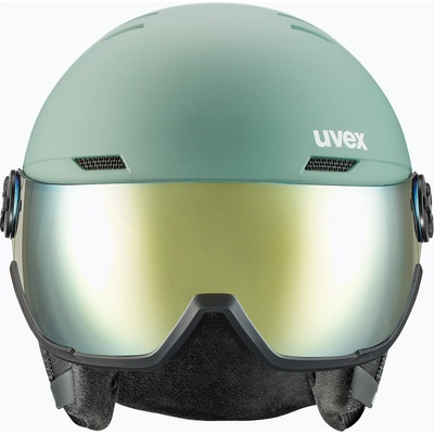 uvex Ски каска UVEX Wanted визьор oxid green matt/mirror gold/smoke