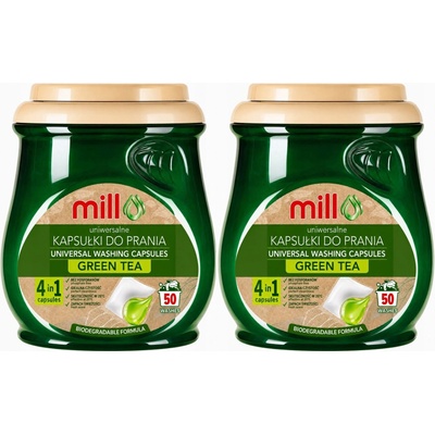 Ecomill prací kapsle Zelený čaj 2 x 50 PD