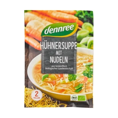Dennree bio Kuřecí polévka s nudlemi 45 g