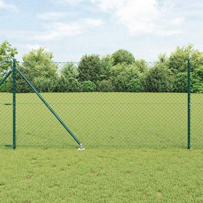 vidaXL Řetězová plotová konstrukce s hroty 10 x 1,2 m Zelená Síťovina