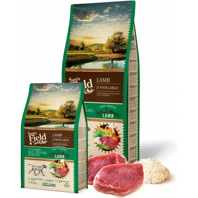Sam's Field Low Grain Junior Large Lamb Free Range 15,5 kg