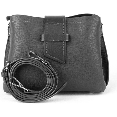 David Jones dámská malá tříoddílová crossbody kabelka 6118-1 černá