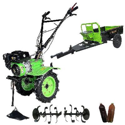 Мотофреза бензинова ТУНДЖА 8000К, 7 к. с. с ремарке 1250x850x300, макс. 500 кг (KR00610300)