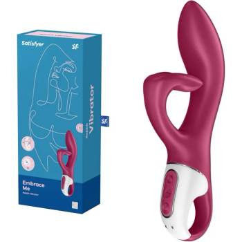 Image 1 of Вибратор с извит клитор стимулатор, 21см. - Embrace Me Red (SATISFY391)
