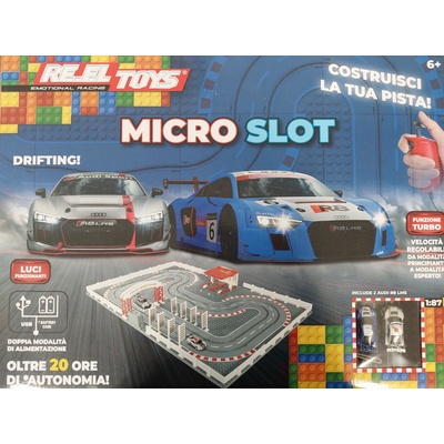 RE.EL Toys autodráha Micro Slot RACE Audi 1:87 LED světla