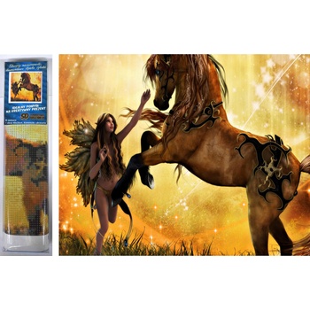 Image 1 of Norimpex - Puzzle Diamant painting: Horse taming 30x40cm - 1 - 39 piese
