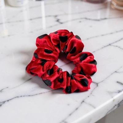 Scrunchie gumička do vlasů červená 24310 – Zbozi.Blesk.cz