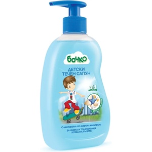 Бочко Детски течен сапун с аромат на море Бочко, 410 ml - baby