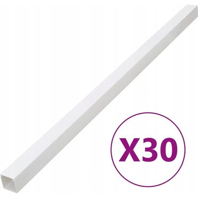 PVC lišta na kabely, bílá, 60 x 40 mm, délka 1 m, montáž na šrouby