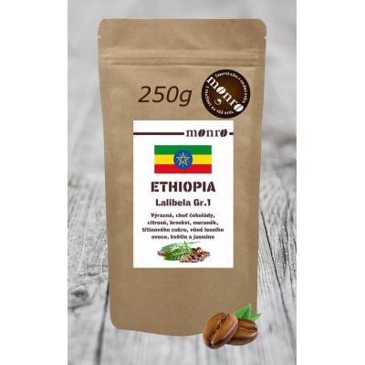 Monro Ethiopská Lalibela Arabika zrnková 250 g