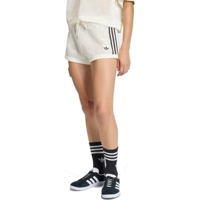 adidas ORIGINALS-CROCHET SHORTS OWHITE Bílá