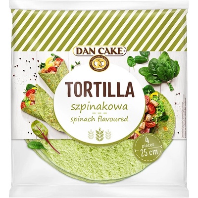Dancake Tortilla Wraps špenátová 240 g