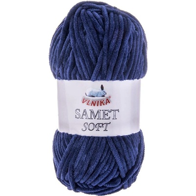 VLNIKA Příze Samet Soft Varianta: 246 tm. modrá