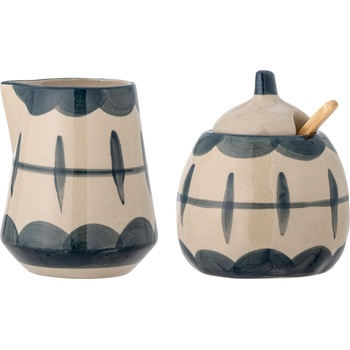 Bloomingville Захарница и каничка за мляко Allium с лъжичка 3 части (82057649)