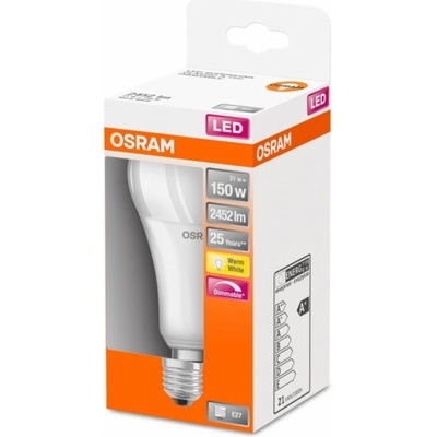 Osram LED žárovka , A70, E27, 21 W, 2452 lm, 2700 K
