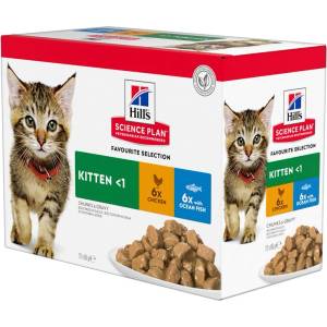 Hill's Hill s Science Plan Feline Kitten Chicken & Ocean Fish 12 x 85г