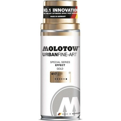 Molotow fina art effect metalický sprej 400 ml zlatý