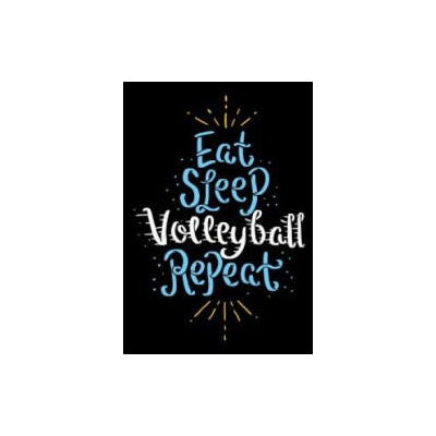 Eat Sleep Volleyball Repeat: 120 Pages I 6x9 I Graph Paper 4x4 I Funny Sport & Beach Volleyball Gifts | Funny Notebooks