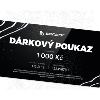 Dárkový poukaz na 1 000 Kč