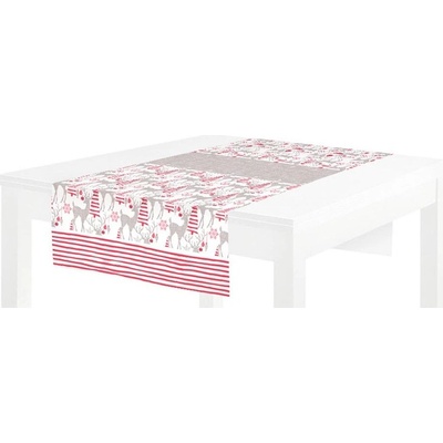 Pack Service Italia Šerpa vánoční AIRLAID Wish Rosso 25 ks 120x48cm
