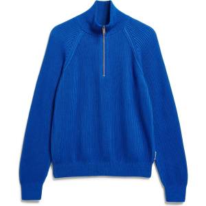 ARMEDANGELS Дамски пуловер ARMEDANGELS Women's Troyer Vanisé Knit Sweater Jumper - Dynamo Blue / Light Dynamo Blue (117-3695-0213)