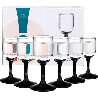 Design Sklenice na vodku komplet Altom Onyx 6 x 35 ml