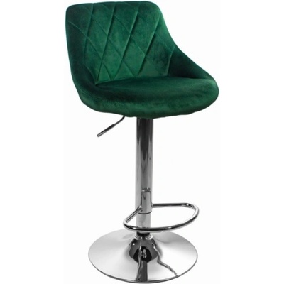 Trendie Oklahoma samet zelená / chrom